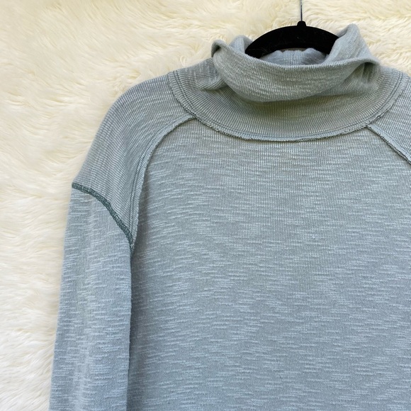 Free People Split back turtleneck top - Picture 3 of 5